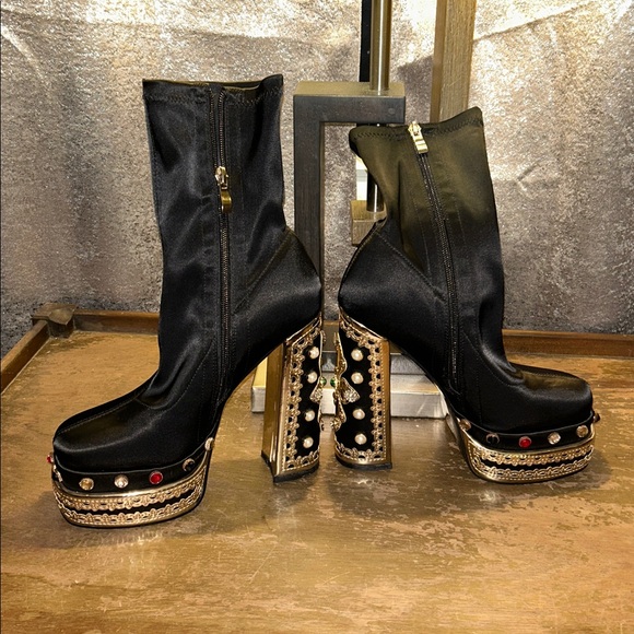 Azalea Wang Embellished Women's Boots Sz 6 - Picture 6 of 10